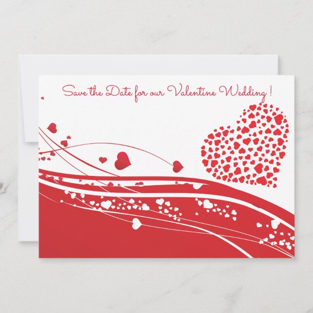 Valentine Wedding Save the Date (Vorderseite)