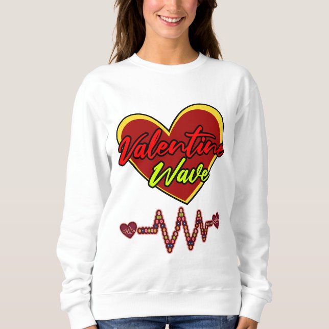 Valentine Welle Sweatshirt (Vorderseite)