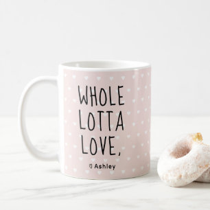 Valentine Whole Lotta Liebe Herz rosa Kaffeetasse