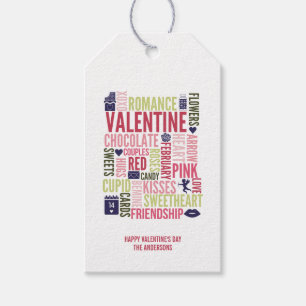 Valentine Words Valentine's Day-Geschenk Tag Geschenkanhänger