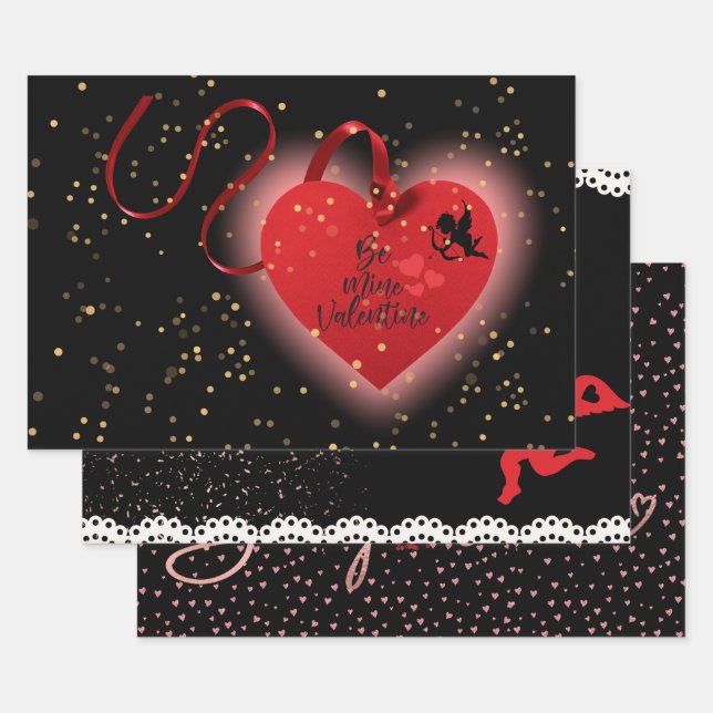 Valentine Wrapping Sheets Geschenkpapier Set (Set)