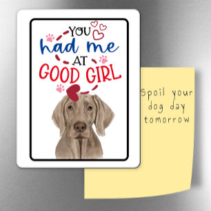 Valentine wünscht sich Ihren Weimaraner Kühlschran Magnet