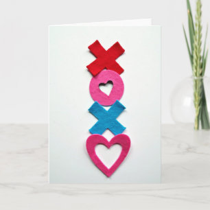 Valentine Xoxo Herzkarte Karte