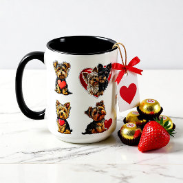 Valentine Yorkshire Terrier Dog | Liebhaber von He Tasse