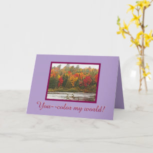 "VALENTINE/YOU FAROR my WORLD" Karte