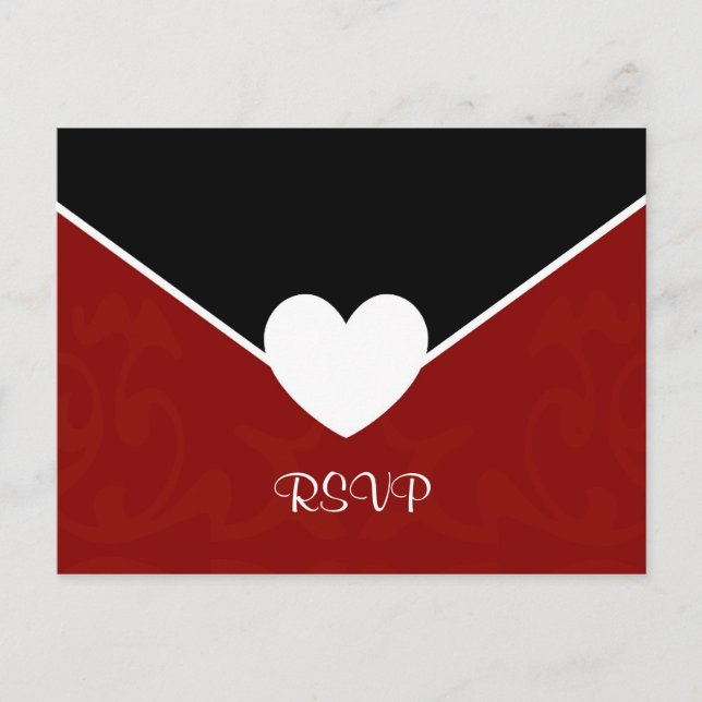 ValentineEnvelope Einladungspostkarte (Vorderseite)