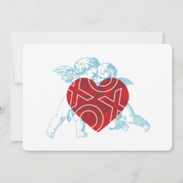 Valentinenkarte der Kupiden Liebe. Ankündigung
