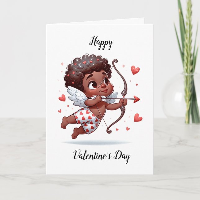 Valentinenkarte des Kupiden Karte (Vorderseite)