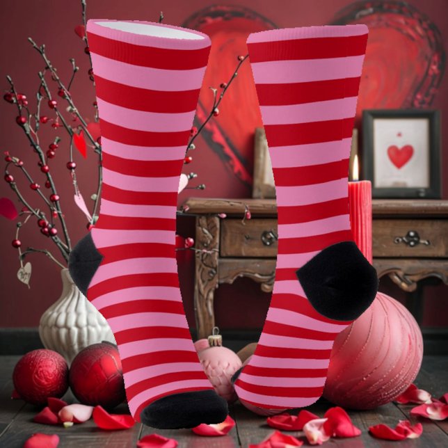Valentinenstreifen Socken (Von Creator hochgeladen)