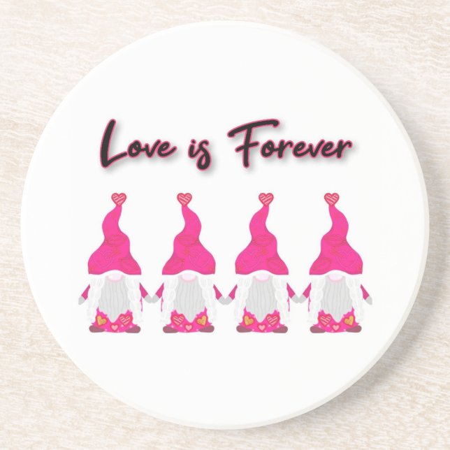 Valentinenzwerge Getränkeuntersetzer (Vorne)