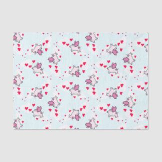 Valentiner Herzschweine Seidenpapier