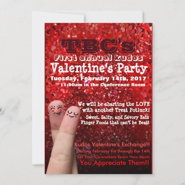 Valentiner Party Flyer Einladung (Vorderseite)
