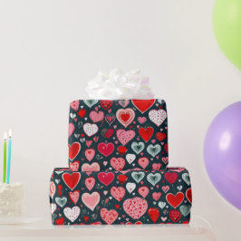 Valentiner Tagesherzen Wrapping Paper Geschenkpapier