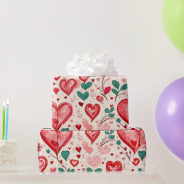 Valentiner Tagesherzen Wrapping Paper Geschenkpapier