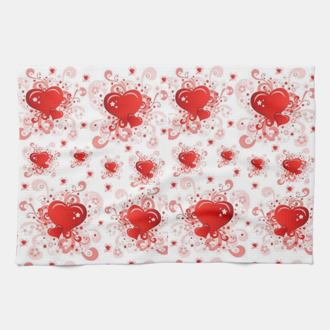 valentines amour cuisine serviette (Horizontal)