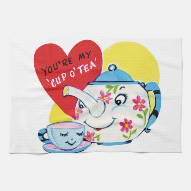 valentines amour cuisine serviette (Horizontal)