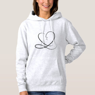 Valentine's Ash Women's Basic Hooded Sweatshirt