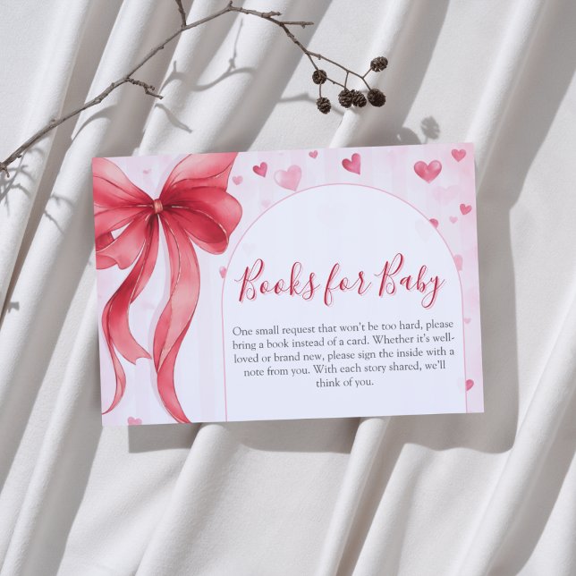 Valentines Baby Shower Books for Baby Begleitkarte (Von Creator hochgeladen)