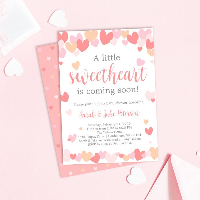 Valentine's Baby Shower Invitation (Créateur téléchargé)
