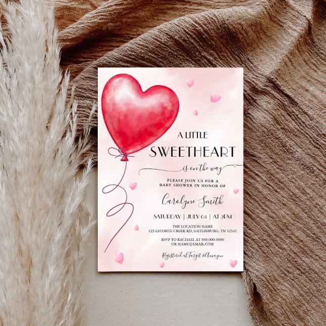 Valentines Baby shower Invitation (Créateur téléchargé)