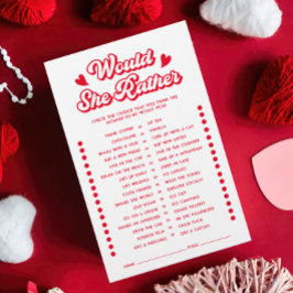 Valentines Babydusche würde sie eher spielen