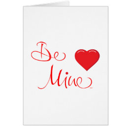 Valentines-Be-Mine-avec le Coeur Rouge
