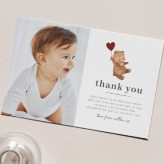 Valentines Bear Foto Danke Karte