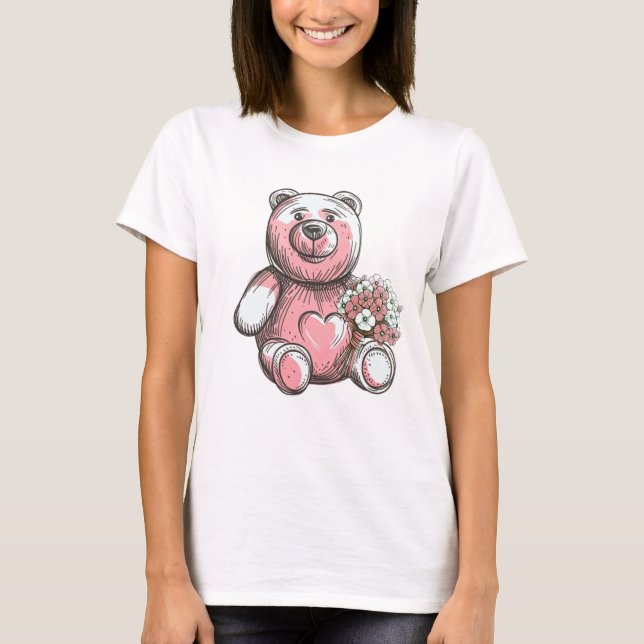 Valentines Bear T-Shirt (Vorderseite)
