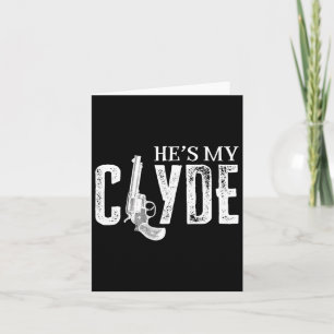 Valentines Bonnie Clyde Matching Couple Liebe Top Karte