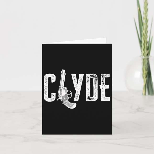 Valentines Bonnie Clyde Matching Couple Liebe Top  Karte (Vorderseite)