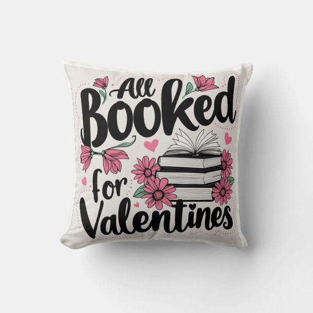 Valentine's Booking Day Kissen (Vorderseite)