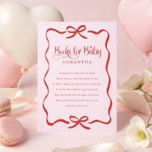 Valentines bow girl baby shower books for baby