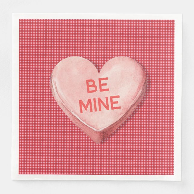 Valentines Candy Paper Napkin Serviette (Vorderseite)
