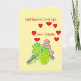 Valentine's card : Bananas For you Feiertagskarte