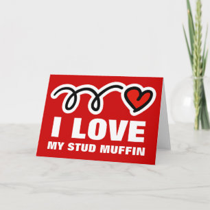 Valentines Carte de jour pour hommes J'adore le