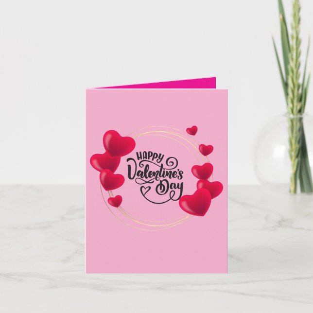 Valentines Carte Jour Modèle Pour Ami (Devant)