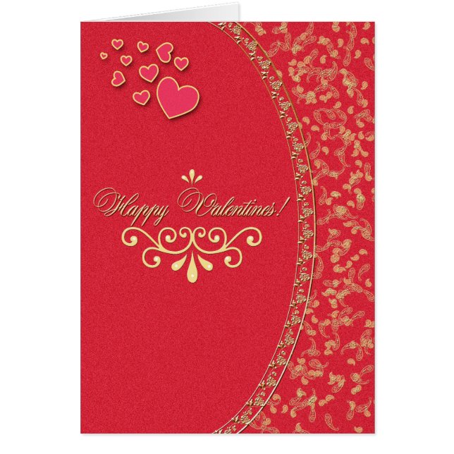 VALENTINES ~ CARTE POUR NOTES (Devant)