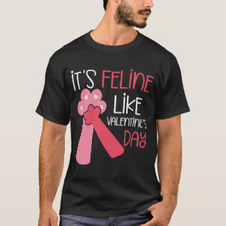 Valentines Cat Kitten Eigentümer Niedlich Valentin T-Shirt