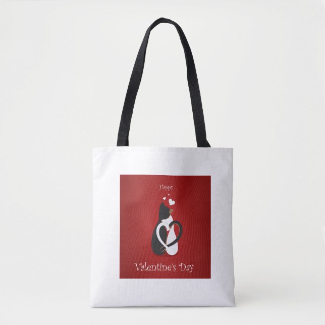 Valentine's Cats Lovers Tasche (Vorderseite)