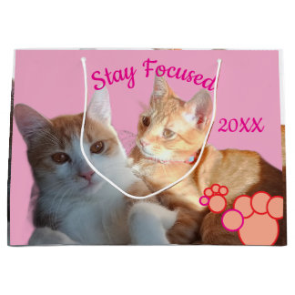 Valentine's Cats Photo Große Geschenktüte