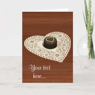 Valentines Chocolate Feiertagskarte