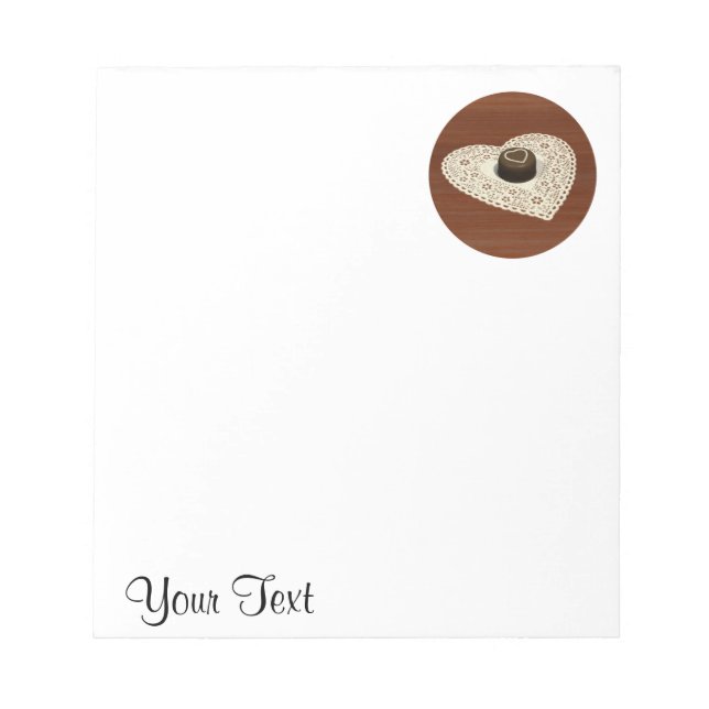 Valentines Chocolate Notizblock (Vorderseite)