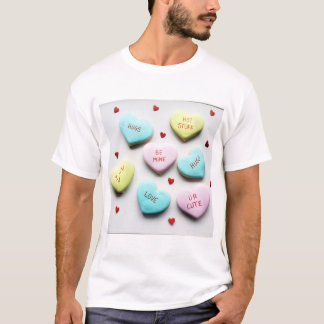 Valentines Conversation Herzverschluss T-Shirt