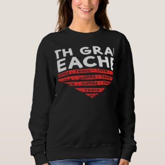Valentines Day 4th Grade Teacher Appreciation Hear Sweatshirt