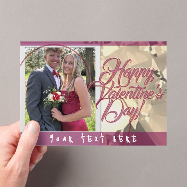 Valentine's Day  Acrylic Invitations (In situ (ordinateur de poche))