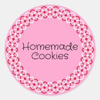 Valentine's Day Bakery Box Verpackung Runder Aufkleber