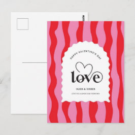Valentine's Day Be Mine Valentine's Day Card Postkarte