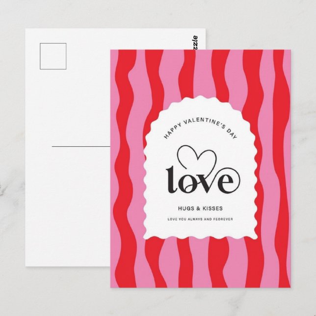 Valentine's Day  Be Mine Valentine's Day Card Postkarte (Vorne/Hinten)