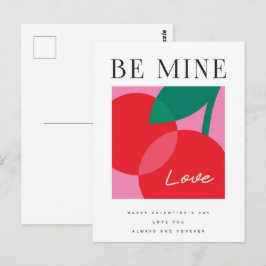 Valentine's Day Be Mine Valentine's Day Card Postkarte