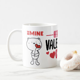 Valentine's Day Bear Love Heart Kaffeetasse